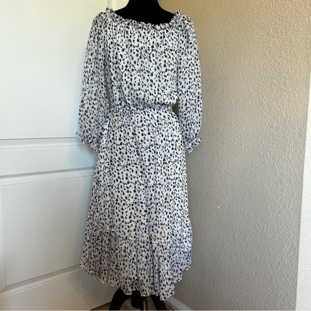 Diane Von Furstenberg Silk high/low Hem Dress Size 4 - Picture 2 of 7